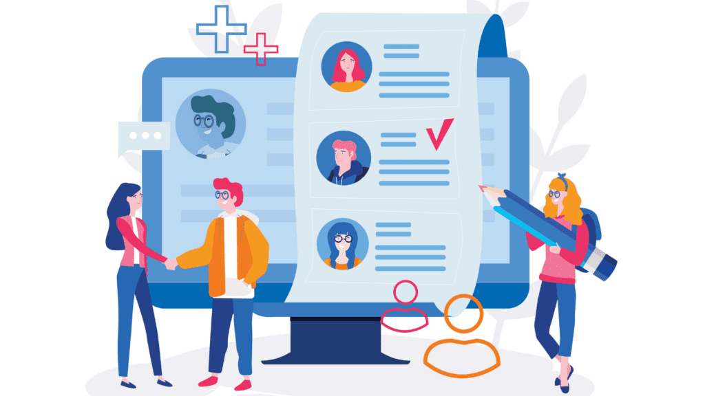 Illustration of Resume review