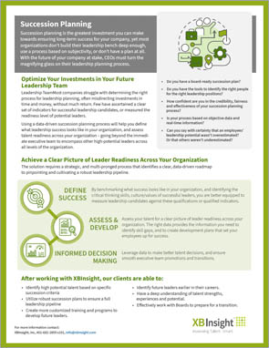 Service Overview Succession Planning